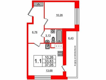 44,7 м², 2-комнатная квартира 8 870 000 ₽ - изображение 115