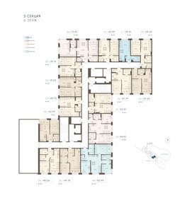 40,4 м², 1-комнатные апартаменты 27 116 836 ₽ - изображение 88