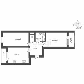 Квартира 64,3 м², 2-комнатная - изображение 1