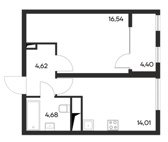44,5 м², 1-комнатная квартира 7 300 000 ₽ - изображение 82