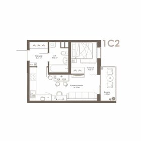 33 м², квартира-студия 3 525 650 ₽ - изображение 4