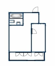 Квартира 42 м², 1-комнатная - изображение 1