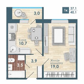 38,3 м², 1-комнатная квартира 4 540 000 ₽ - изображение 8