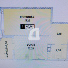 Квартира 43 м², 1-комнатная - изображение 4