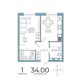 30 м², квартира-студия 3 000 000 ₽ - изображение 103