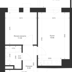 Квартира 44,4 м², 1-комнатная - изображение 2