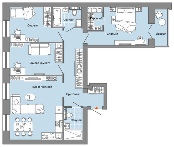 90 м², 4-комнатная квартира 9 105 264 ₽ - изображение 19