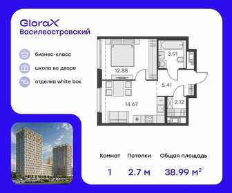 38,8 м², 1-комнатная квартира 12 279 999 ₽ - изображение 77