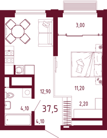 51 м², 2-комнатная квартира 10 825 564 ₽ - изображение 44