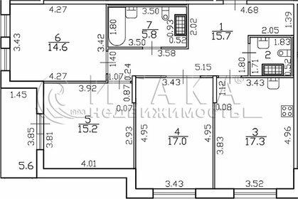 Квартира 91,6 м², 3-комнатная - изображение 1