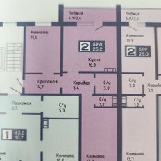 Квартира 59 м², 2-комнатная - изображение 2