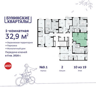 32,9 м², 1-комнатная квартира 8 514 290 ₽ - изображение 41