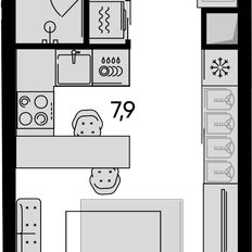 Квартира 30,7 м², 1-комнатная - изображение 2