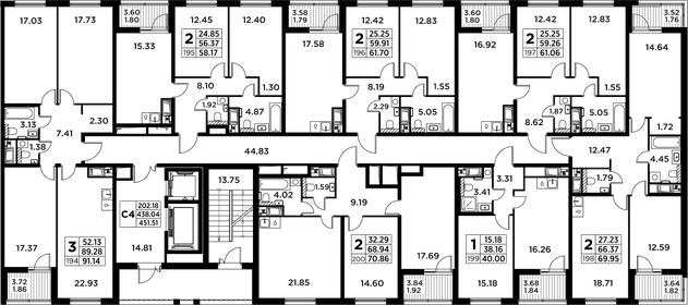 71 м², 2-комнатная квартира 21 530 000 ₽ - изображение 110