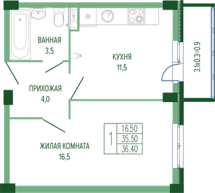 42,1 м², 2-комнатная квартира 4 550 000 ₽ - изображение 111