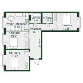 93,6 м², 3-комнатная квартира 8 985 600 ₽ - изображение 39