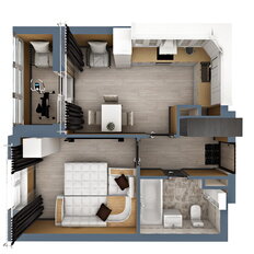 Квартира 36,6 м², 1-комнатная - изображение 3