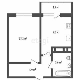 Квартира 33,4 м², 1-комнатная - изображение 1