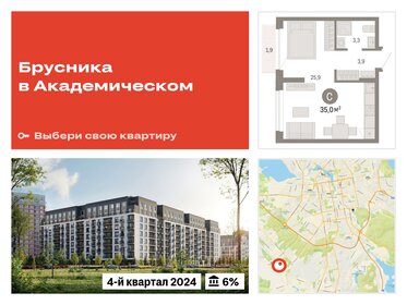 Квартира 34,8 м², студия - изображение 1