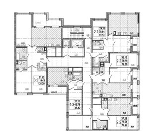 Квартира 79,7 м², 2-комнатная - изображение 2