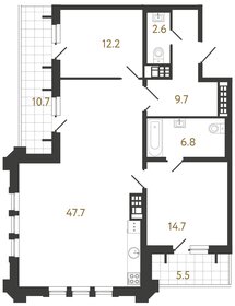 Квартира 99,5 м², 2-комнатная - изображение 1