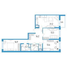 90,5 м², 3-комнатная квартира 16 930 000 ₽ - изображение 56