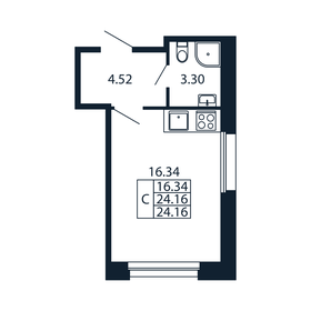 Квартира 24,2 м², студия - изображение 4