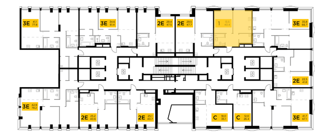 41 м², 1-комнатная квартира 18 700 000 ₽ - изображение 17