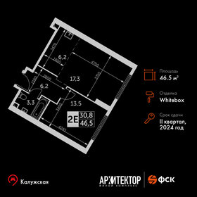 46,8 м², 2-комнатная квартира 21 632 364 ₽ - изображение 52