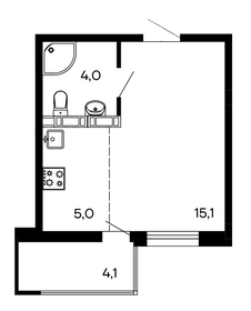 30 м², квартира-студия 4 000 000 ₽ - изображение 69