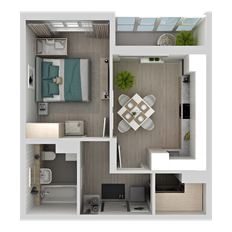 Квартира 37,9 м², 1-комнатная - изображение 2
