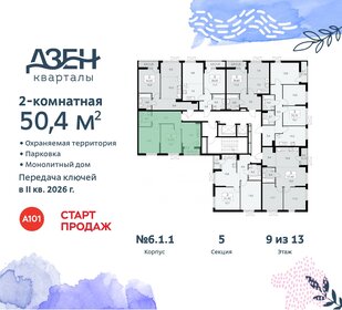 51,1 м², 2-комнатная квартира 12 100 000 ₽ - изображение 110