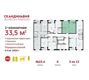 23,4 м², 1-комнатная квартира 7 500 000 ₽ - изображение 105