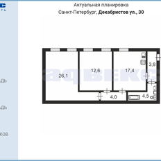 Квартира 68,4 м², 2-комнатная - изображение 2