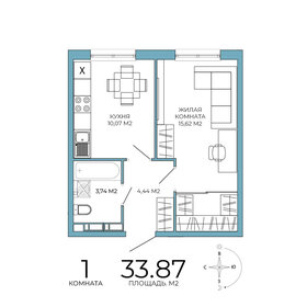 30 м², квартира-студия 3 000 000 ₽ - изображение 108