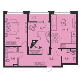 78,2 м², 2-комнатная квартира 9 071 200 ₽ - изображение 14