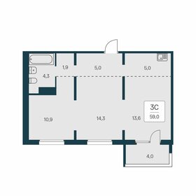 67,4 м², 3-комнатная квартира 6 260 000 ₽ - изображение 20