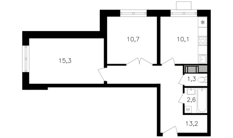 42,4 м², 2-комнатная квартира 12 500 000 ₽ - изображение 136