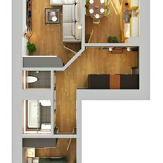 Квартира 52,1 м², 2-комнатная - изображение 2