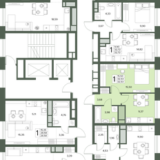 Квартира 32,7 м², 1-комнатная - изображение 2