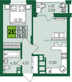 39,6 м², 1-комнатная квартира 4 626 184 ₽ - изображение 46