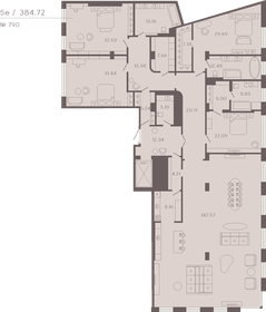 339,2 м², 5-комнатная квартира 259 000 000 ₽ - изображение 104