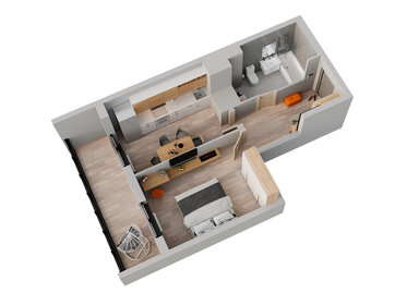 35,5 м², 1-комнатная квартира 3 490 000 ₽ - изображение 65