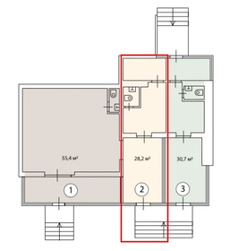 50 м², 2-комнатная квартира 6 300 000 ₽ - изображение 46