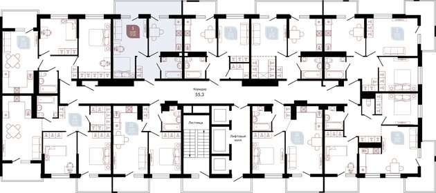 35,7 м², 1-комнатная квартира 5 100 000 ₽ - изображение 85