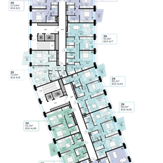 Квартира 93,9 м², 2-комнатная - изображение 2