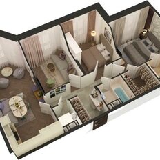 Квартира 82,9 м², 3-комнатная - изображение 3