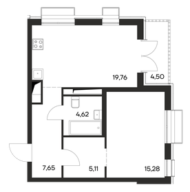 56,9 м², 1-комнатная квартира 7 968 800 ₽ - изображение 7