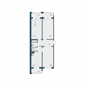 92,6 м², 3-комнатная квартира 10 050 000 ₽ - изображение 29