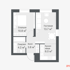 Квартира 38,5 м², 1-комнатная - изображение 4